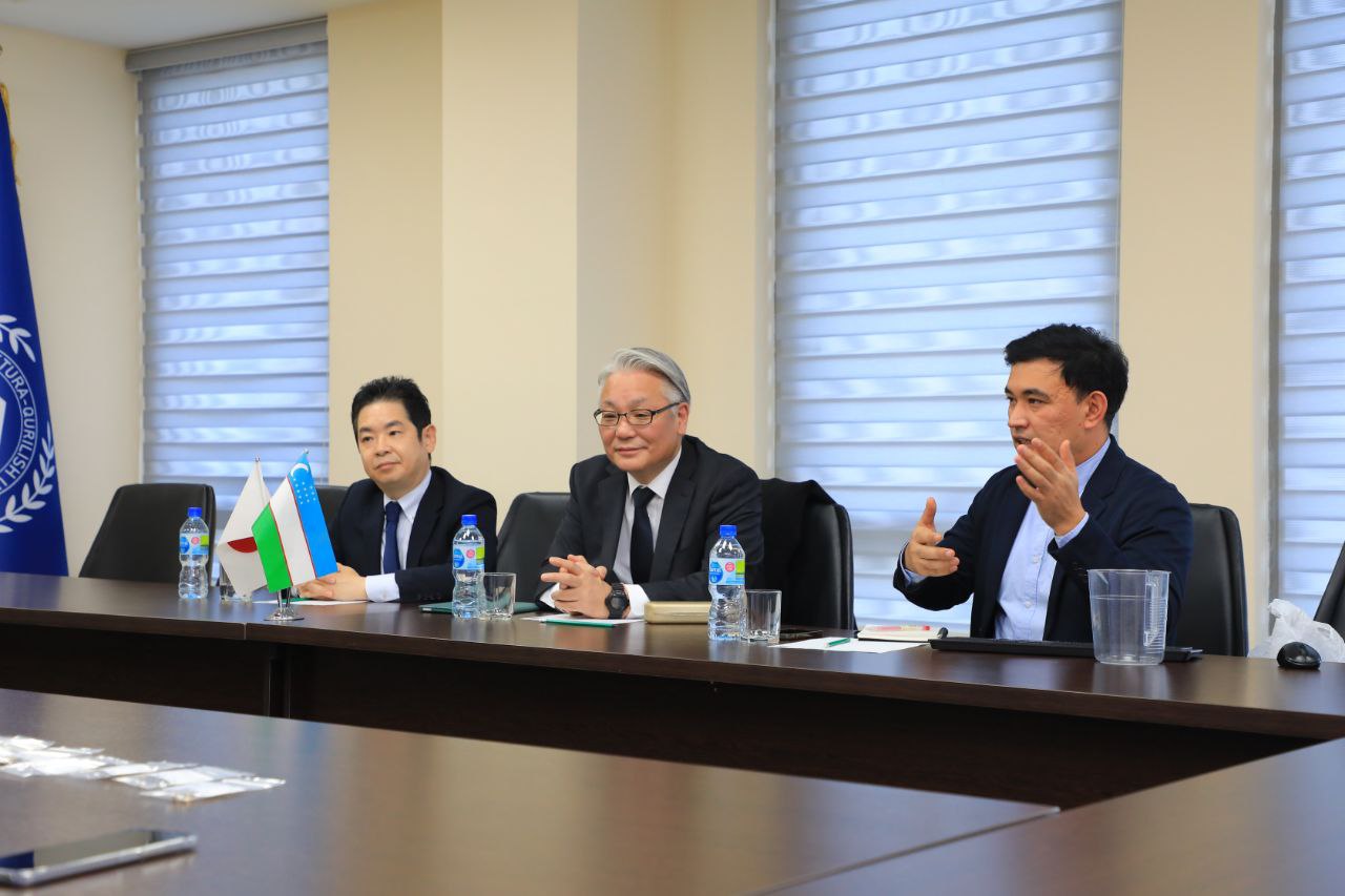 Toshkent arxitektura-qurilish universitetida Yaponiya davlatining “Mitsui” yirik kompaniyasi vakillari bilan uchrashuv bo‘lib o‘tdi